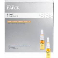 Bi-phase ampoule for a youthful glow Glow Booster Bi-Phase Ampoules